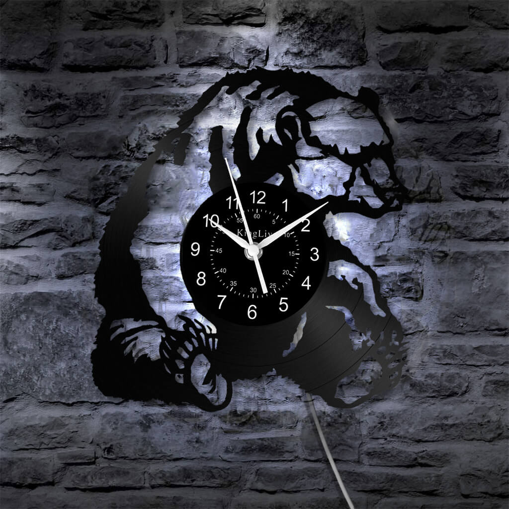 LED Vinyl Wall Clock | Bear | 12'' | 0294WPB