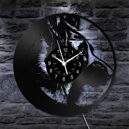 LED Vinyl Wall Clock | German Shepherd Dog | 12'' | 0240WPB