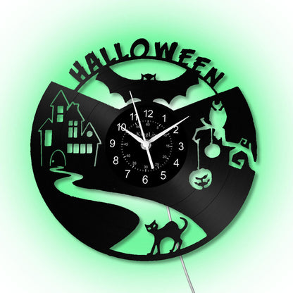 LED Vinyl Wall Clock | Halloween | 12''