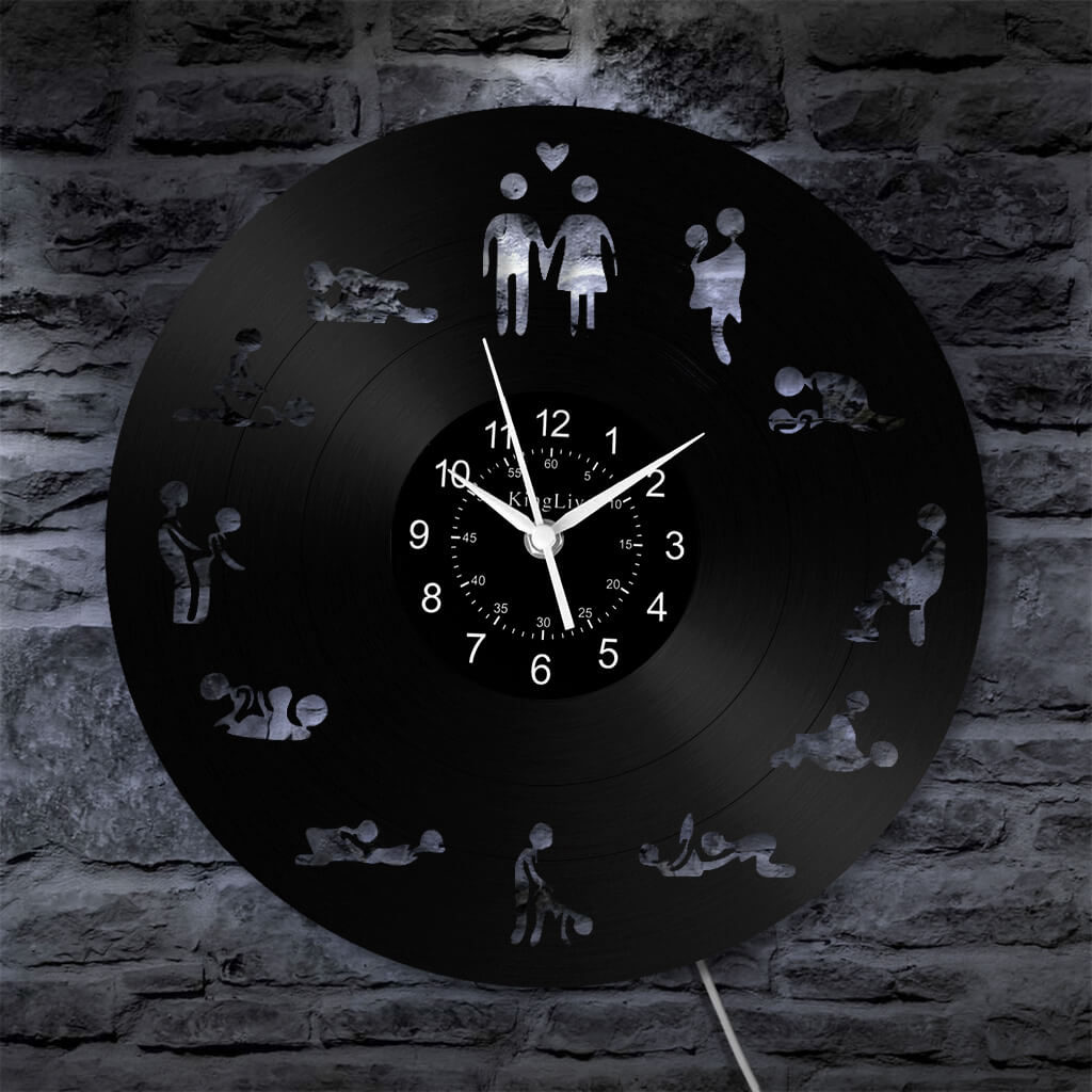 LED Vinyl Wall Clock | Sex | 12'' | 0263WPB