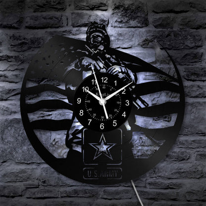 LED Vinyl Wall Clock | US Army | 12'' | 0274WPB