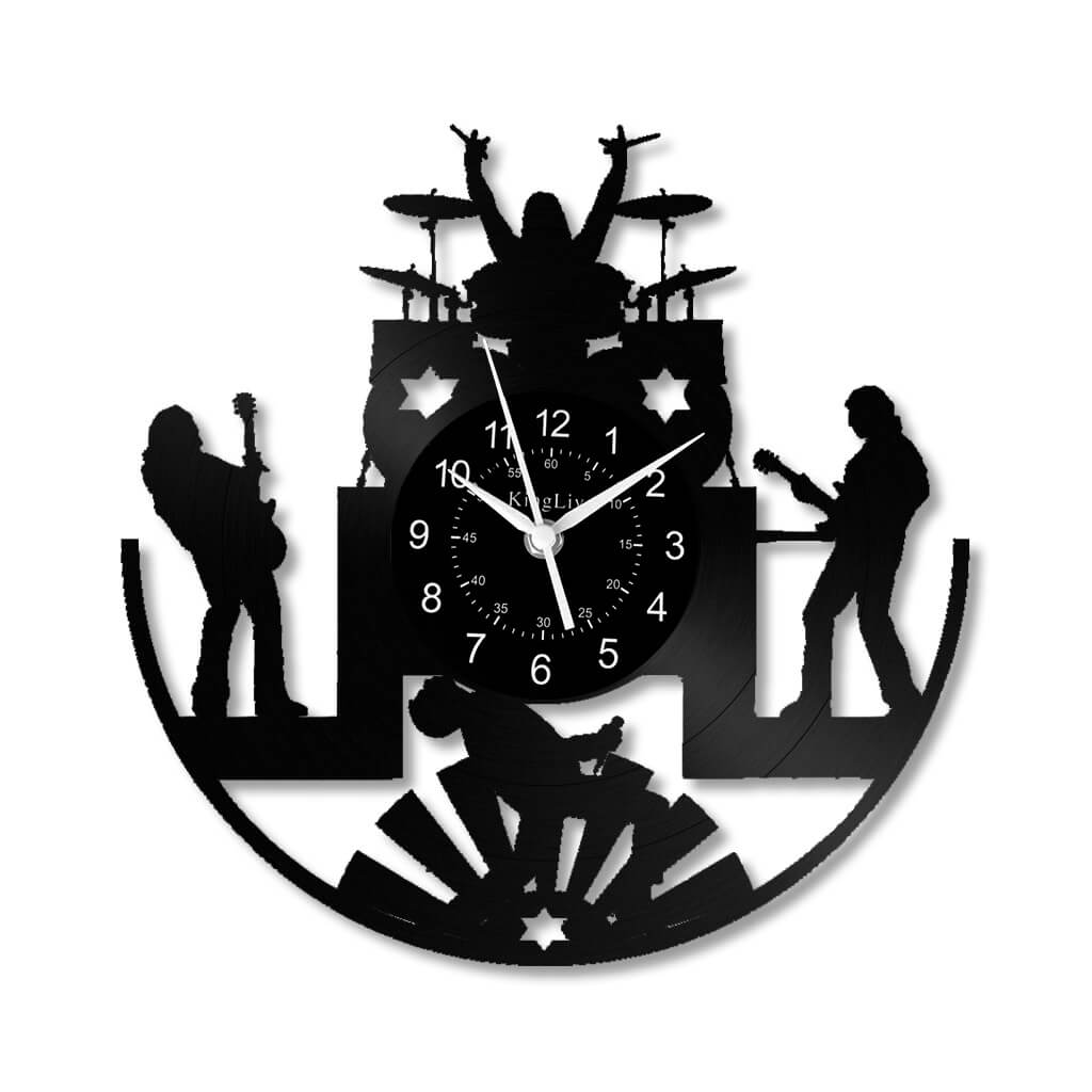 Vinyl Wall Clock | Band Music | 12'' | 0118WPB