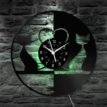 Vinyl Wall Clock | Cat | 12''