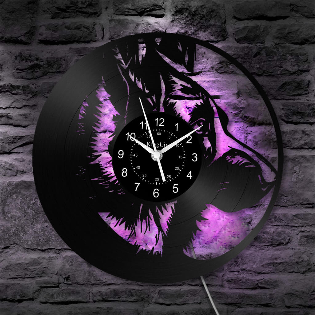 LED Vinyl Wall Clock | German Shepherd Dog | 12'' | 0240WPB