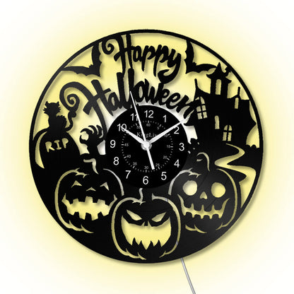 LED Vinyl Wall Clock | Halloween | 12''