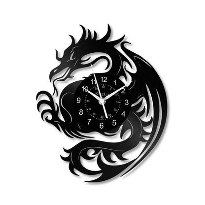 LED Vinyl Wall Clock | Dragon | 12''