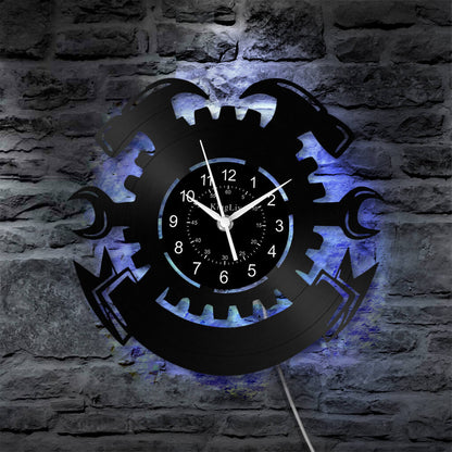 LED Vinyl Wall Clock | Garage | 12'' | 0290WPB