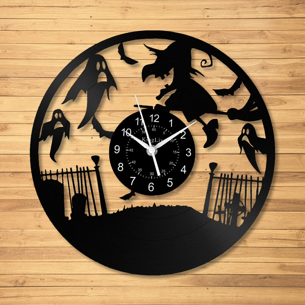 LED Vinyl Wall Clock | Halloween | 12''