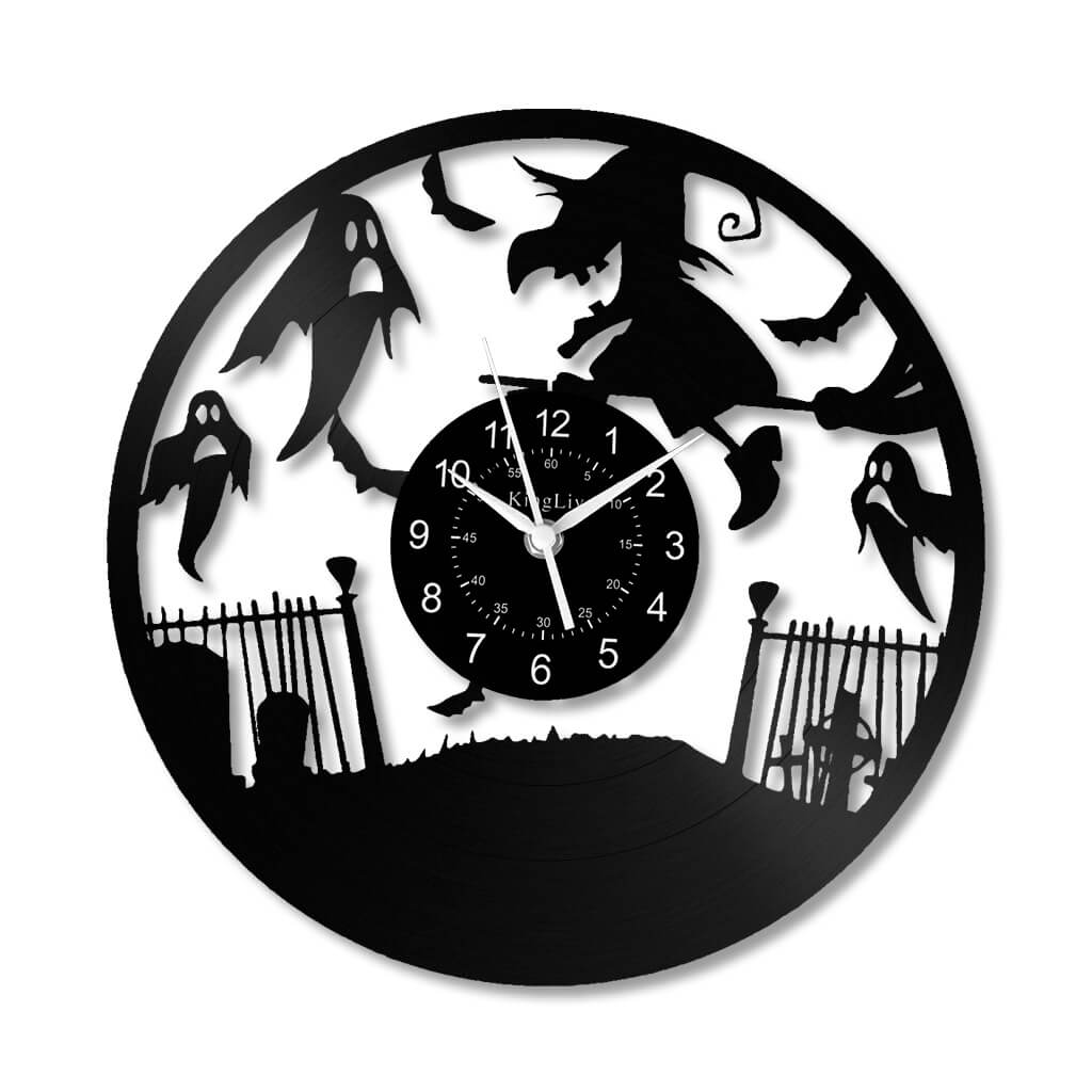 LED Vinyl Wall Clock | Halloween | 12''