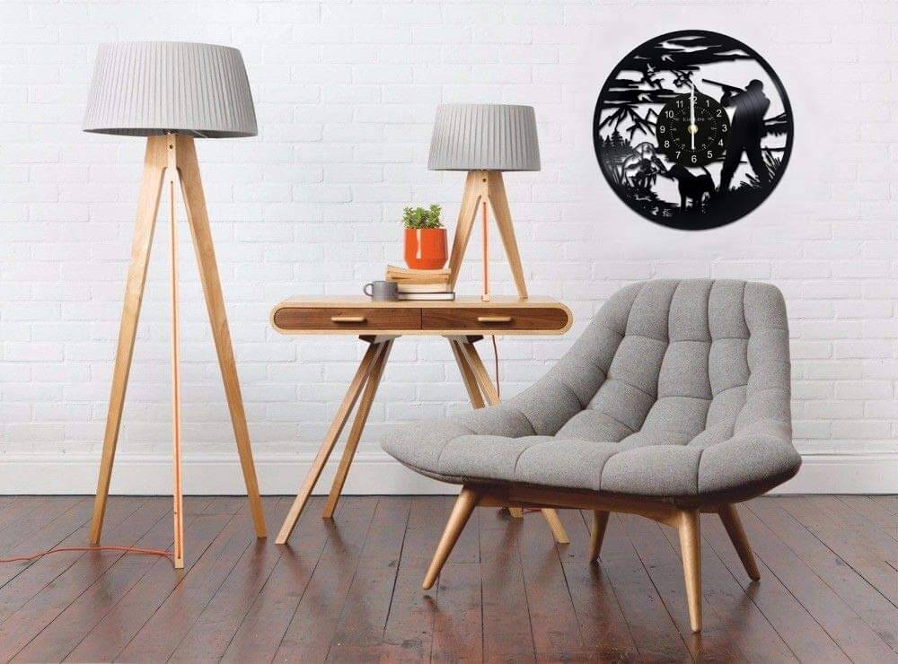 Hunter Led Vinyl Record Wall Clock