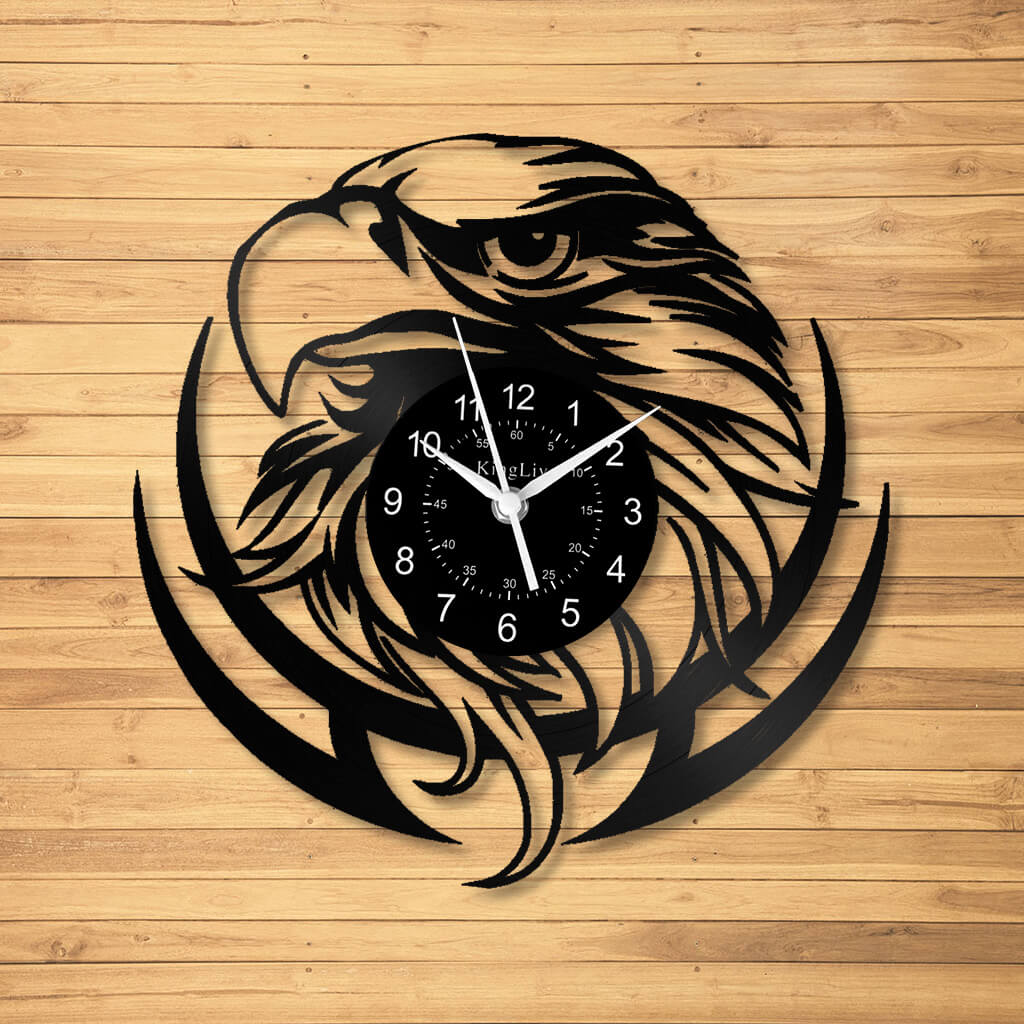 LED Vinyl Wall Clock | Eagle | 12''