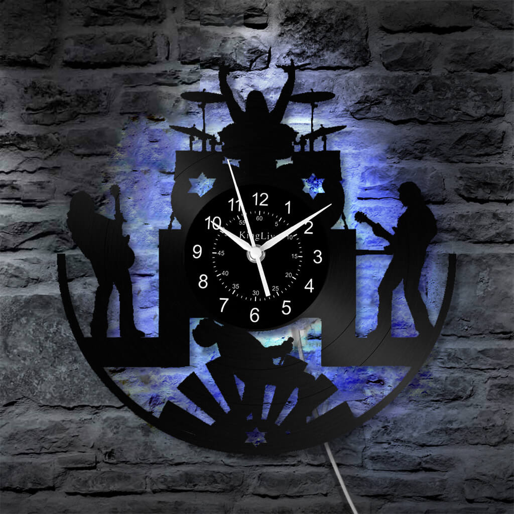 Vinyl Wall Clock | Band Music | 12'' | 0118WPB