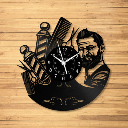 LED Vinyl Wall Clock | Nail Salon | Barber Shop | 12''