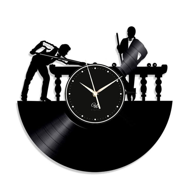 Billards LED Vinyl Wall Clock Record Clock Wall Decor Art Black