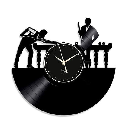 Billards LED Vinyl Wall Clock Record Clock Wall Decor Art Black