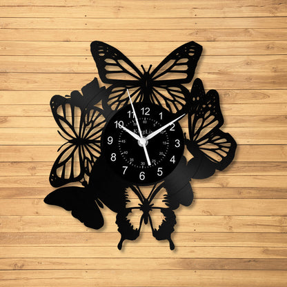 LED Vinyl Wall Clock | Butterfly | 12'' | 0246WPB