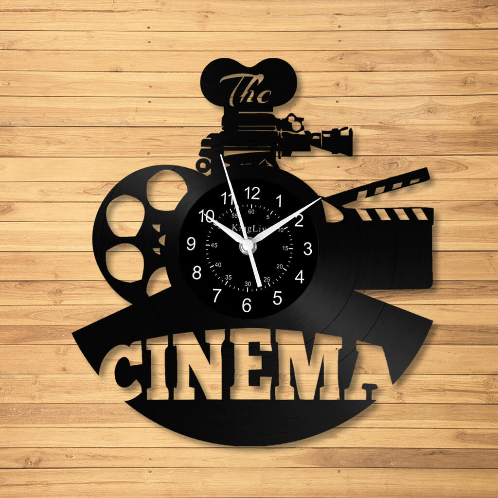 LED Vinyl Wall Clock | Cinema | 12'' | 0237WPB
