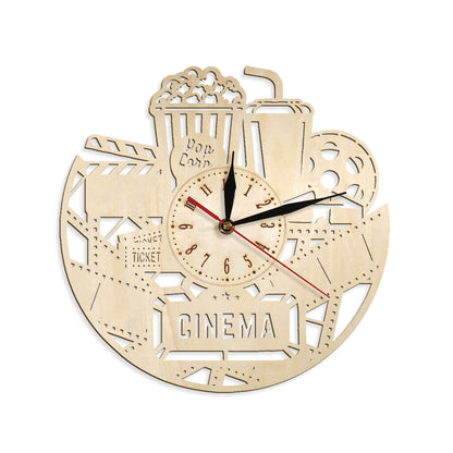 Cinema Custom Wooden Wall Clock