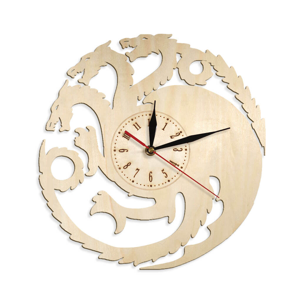 Dragon Custom Wooden Wall Clock