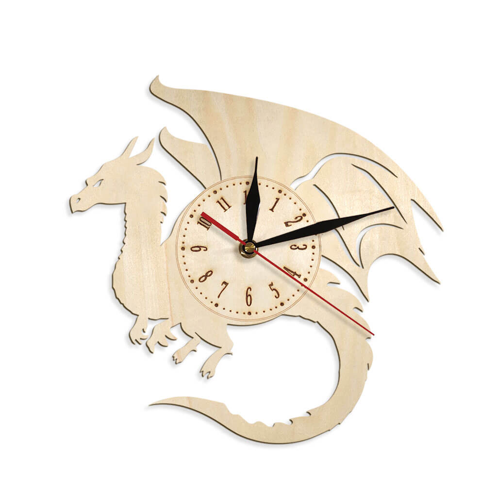 Dragon Custom Wooden Wall Clock