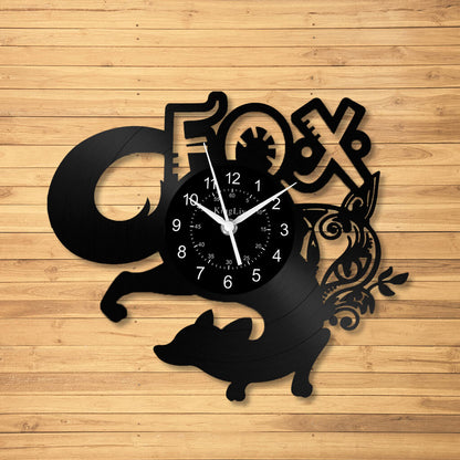 LED Vinyl Wall Clock | Fox | 0116WPB