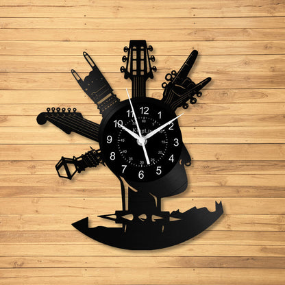 Vinyl Wall Clock | Guitars | 12'' | 0253WPB