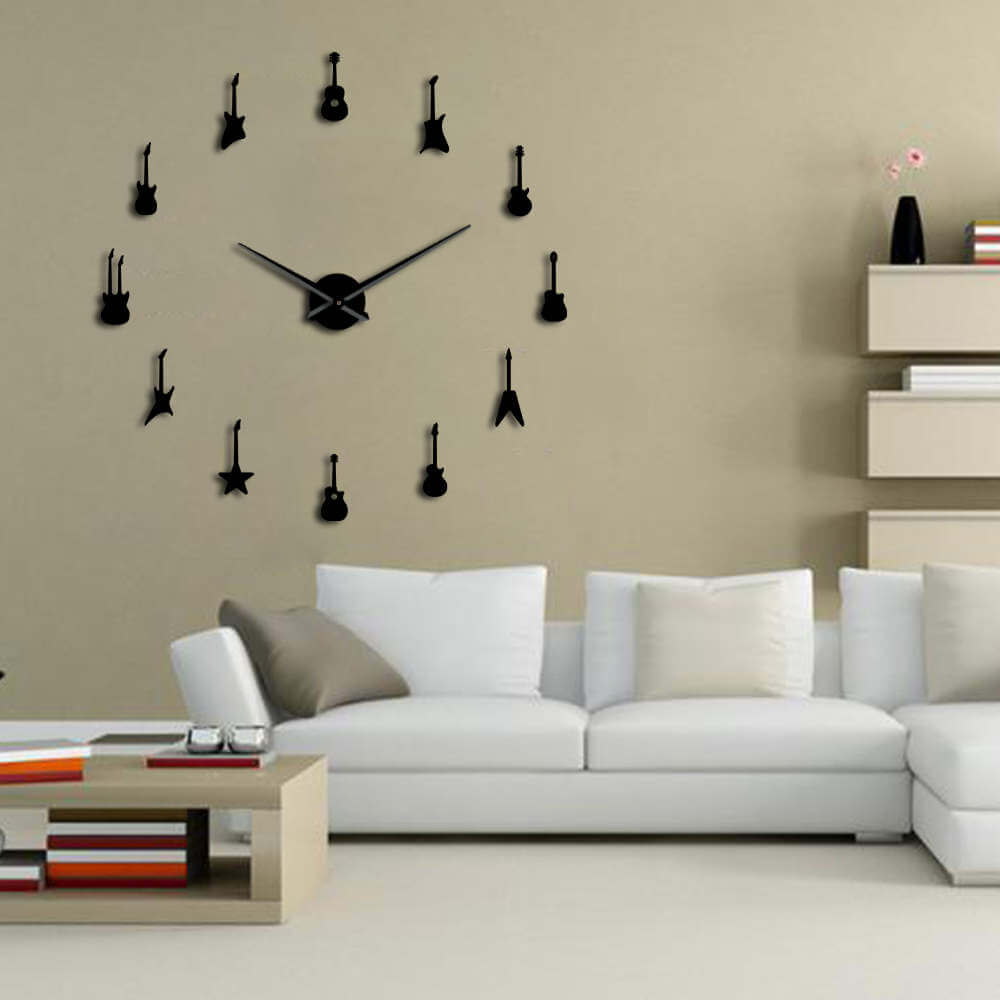DIY Wall Clock  | Guitar | 19'' - 37'' | AWC023
