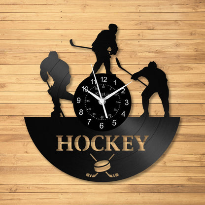 LED Vinyl Wall Clock | Hockey | 12''