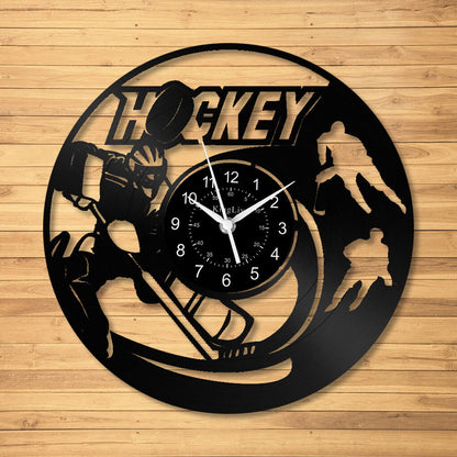 LED Vinyl Wall Clock | Hockey | 12''