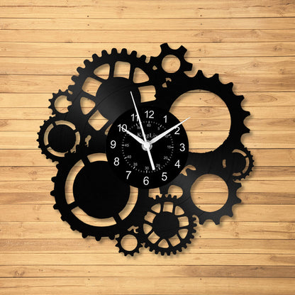 LED Vinyl Wall Clock | Steampunk | 12'' | 0022WPB