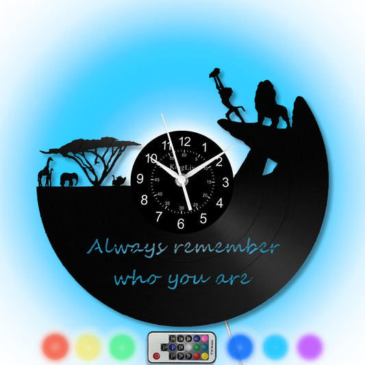 LED Vinyl Wall Clock | Animals | 12'' | 0175WPB