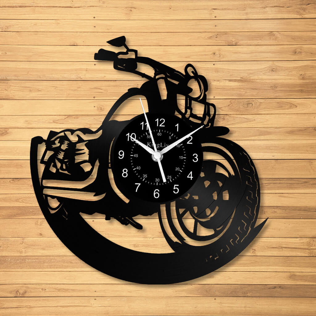 LED Vinyl Wall Clock | Dirt Bike | 12'' | 0217WPB
