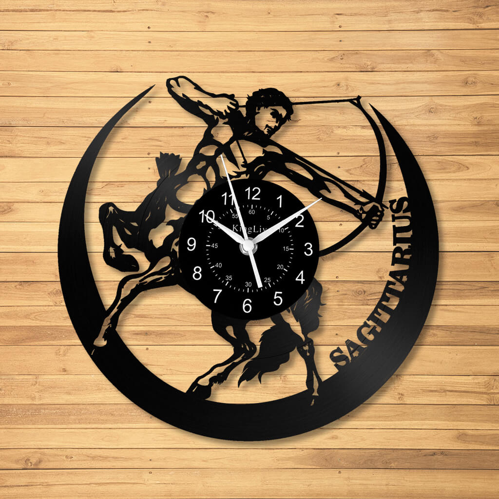LED Vinyl Wall Clock | Sagittarius | 12'' | 0285WPB