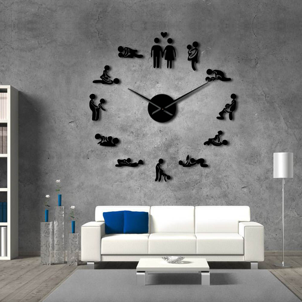 DIY Wall Clock  | Sexy Lovers | 19'' - 37'' | AWC005
