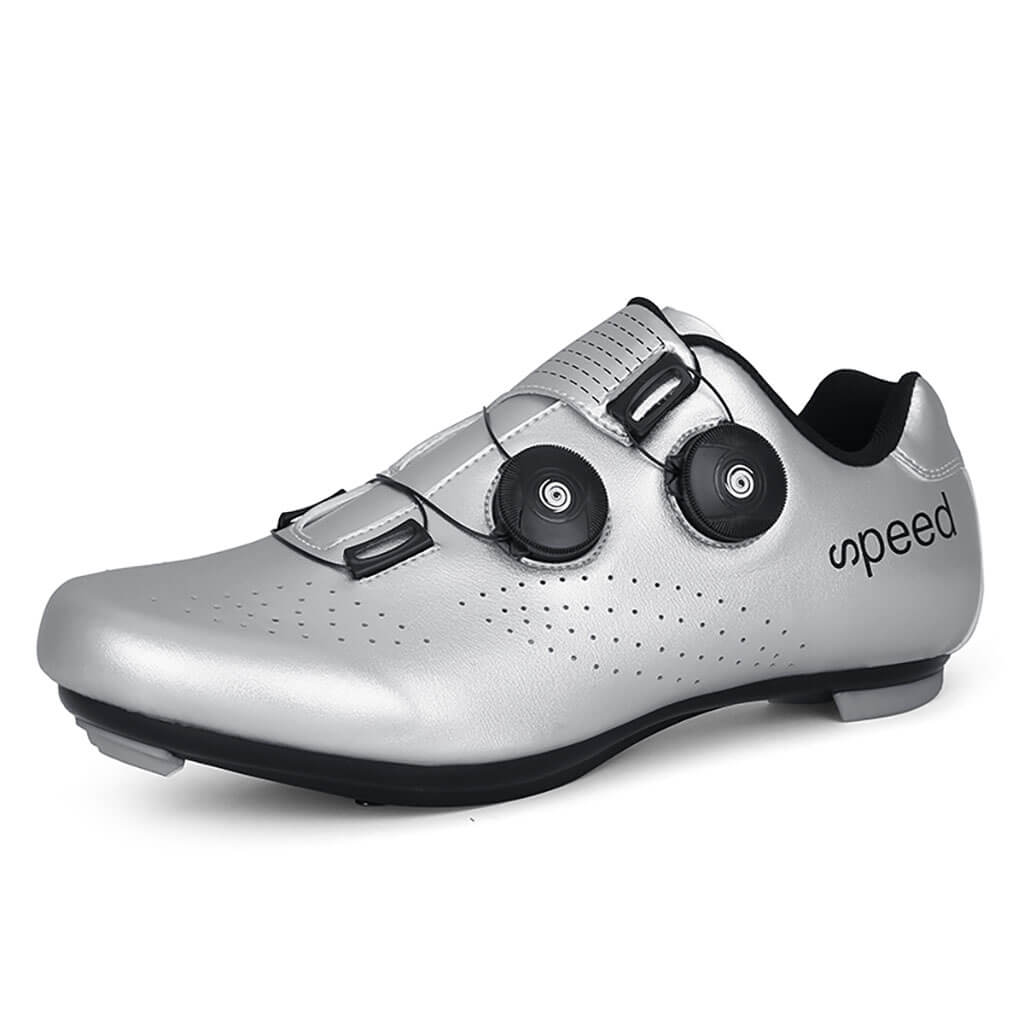 Silver Road Cycling Bike Spin Shoes
