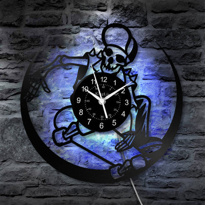 LED Vinyl Wall Clock | Skateboarding | 12'' | 0301WPB