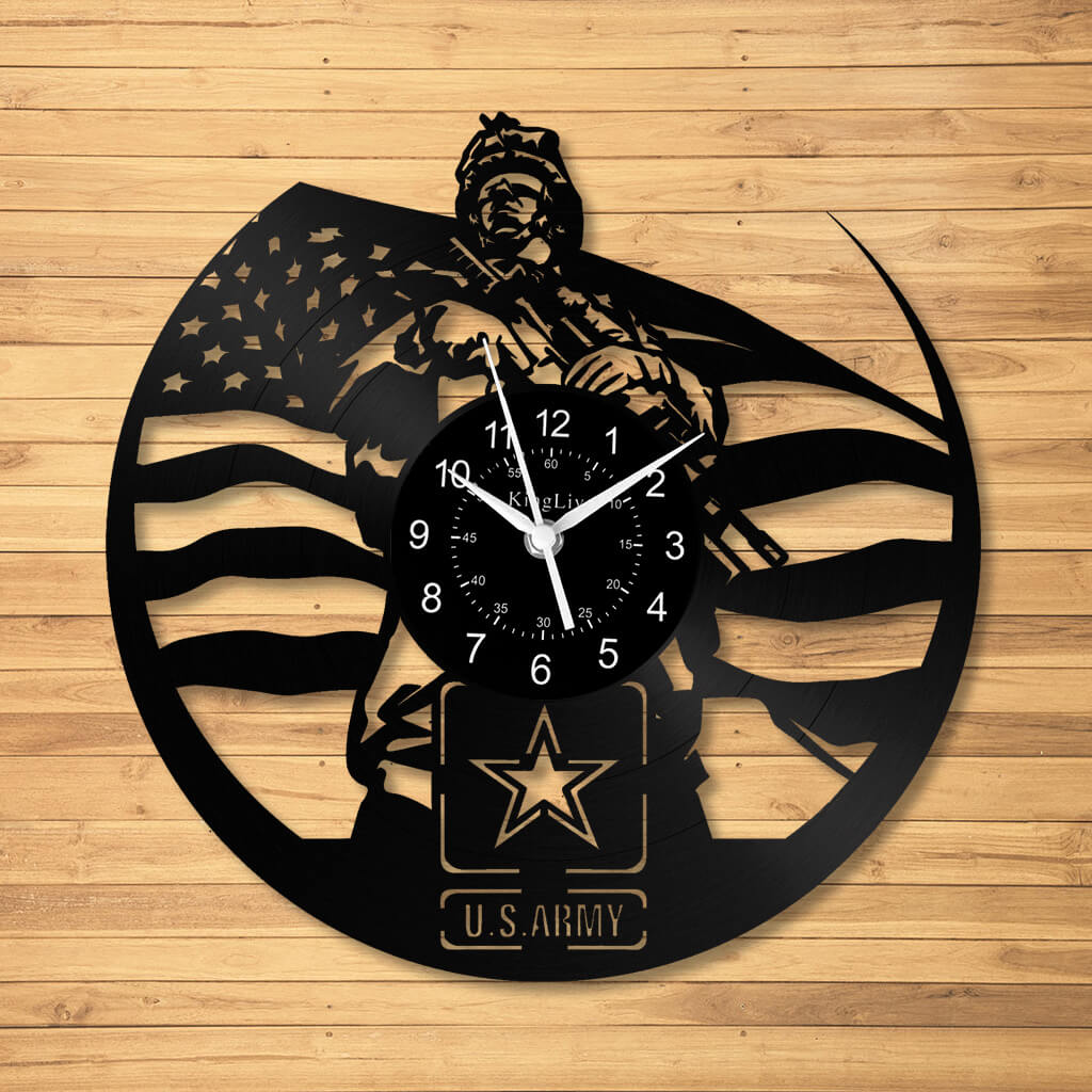 LED Vinyl Wall Clock | US Army | 12'' | 0274WPB