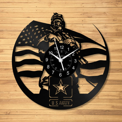 LED Vinyl Wall Clock | US Army | 12'' | 0274WPB
