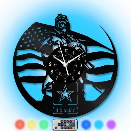 LED Vinyl Wall Clock | US Army | 12'' | 0274WPB