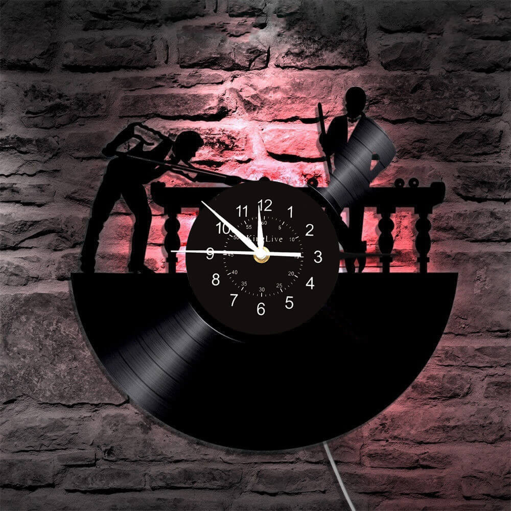 Billiards Led Vinyl Record Wall Clock