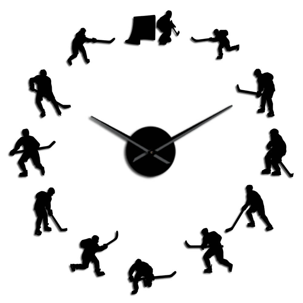 DIY Wall Clock  | Hockey | 19'' - 37'' | AWC017