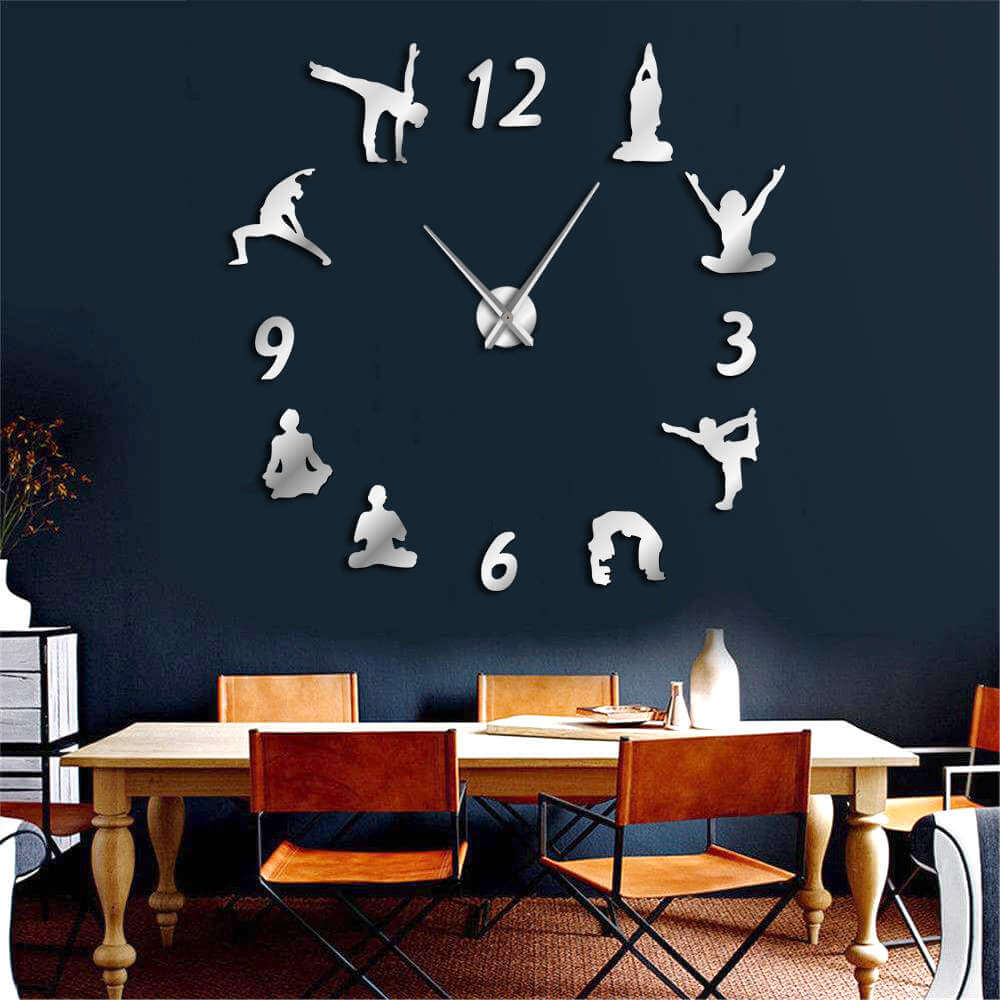 DIY Wall Clock  | Yoga | 19'' - 37'' | AWC021