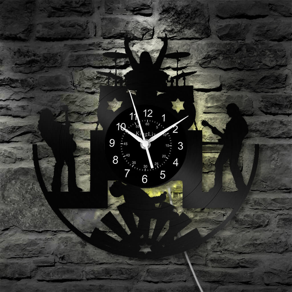 Vinyl Wall Clock | Band Music | 12'' | 0118WPB