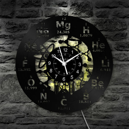 LED Vinyl Wall Clock | Chemistry | 12'' | 0265WPB