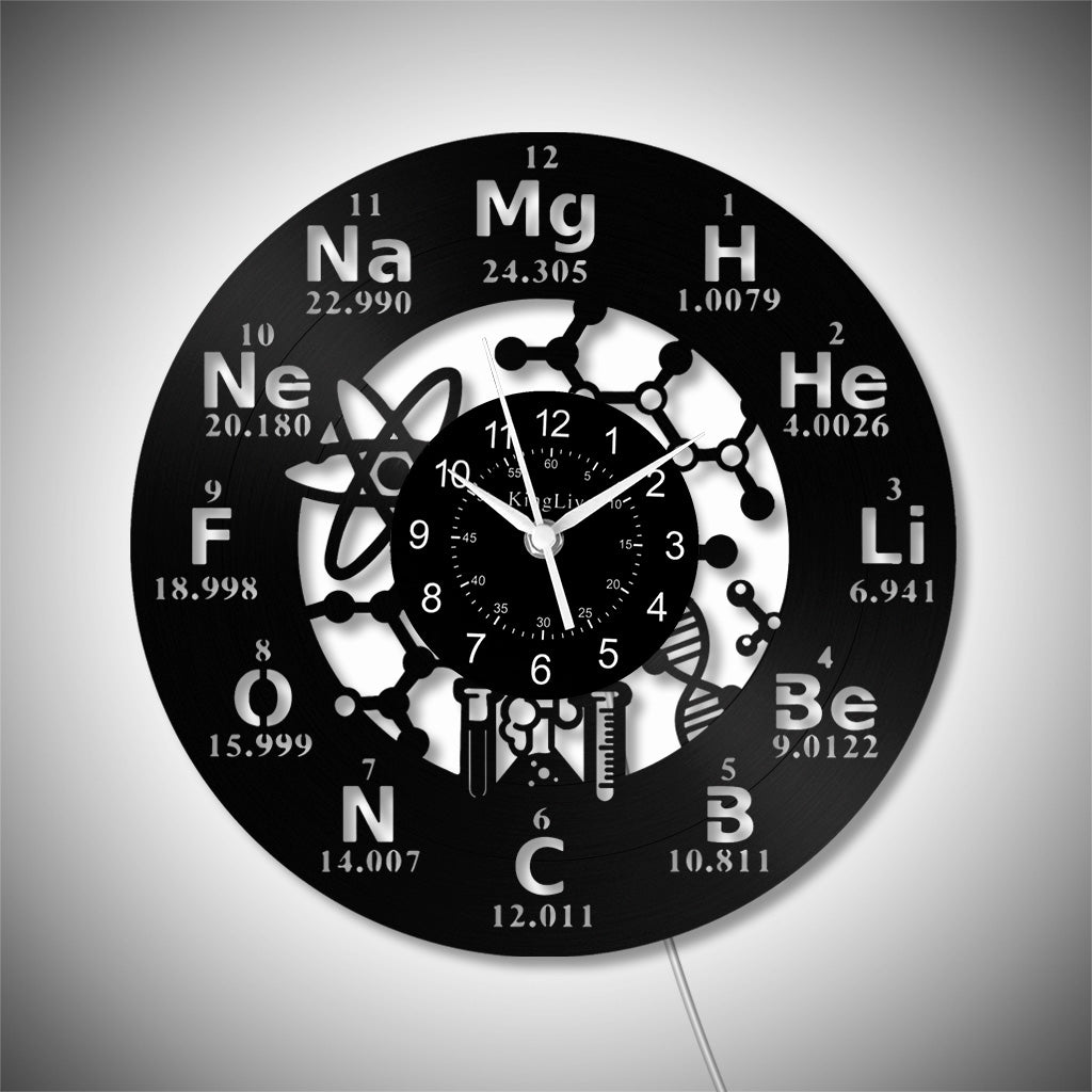LED Vinyl Wall Clock | Chemistry | 12'' | 0265WPB