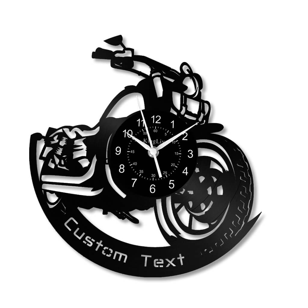 LED Vinyl Wall Clock | Dirt Bike | 12'' | 0217WPB