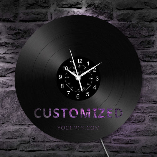 LED Vinyl Wall Clock | Customized | 12''