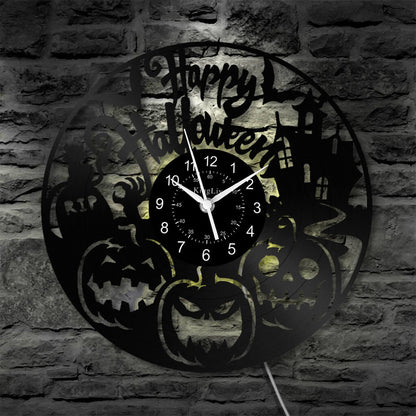 LED Vinyl Wall Clock | Halloween | 12''