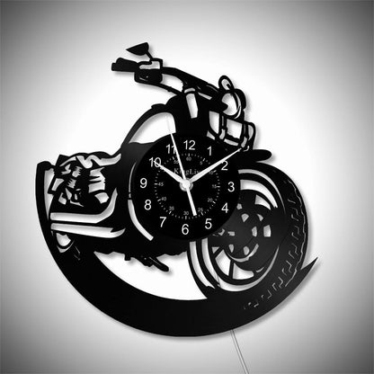 LED Vinyl Wall Clock | Dirt Bike | 12'' | 0217WPB