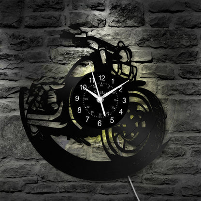 LED Vinyl Wall Clock | Dirt Bike | 12'' | 0217WPB